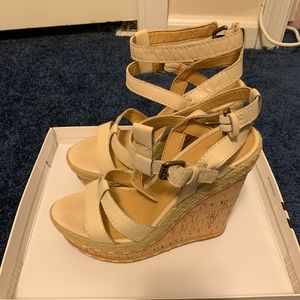 Nine West wedge espadrille sandals size 7.5
